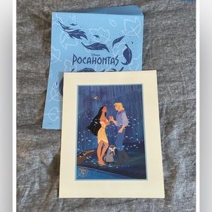 NWOT Disney Beautiful Exclusive Pocahontas lithograph